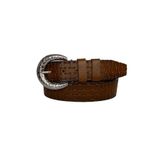 Goderi%100 Hakiki Deri, Gümüş Tokalı Kahverengi Kadın Kot Kemeri 4 Cm, An, Byn, 18, 95 Cm