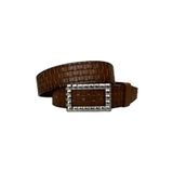 Goderi%100 Hakiki Deri, Gümüş Tokalı Kahverengi Kadın Kot Kemeri 4 Cm, Tyc00379969919, 90 Cm