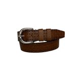 Goderi%100 Hakiki Deri, Gümüş Tokalı Kahverengi Kadın Kot Kemeri 4 Cm, Tyc00379970200, 120 Cm