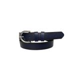 Goderi%100 Hakiki Deri Gümüş Tokalı Lacivert Ince Kadın Kemeri, 3Cm, 3Cm, Kdn, 01, 105 Cm