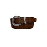 Goderi%100 Hakiki Deri, Gümüş Tokalı, Metal Köprülü Kahverengi Kadın Kot Kemeri 4 Cm, Tyc00379970102, 100 Cm