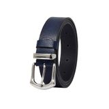 Goderi%100 Hakiki Deri Gümüş Tokalı, Metal Köprülü Lacivert Kadın Kemeri, 3 Cm, 3Cm, Kd, 41, Gümüş, 105 Cm