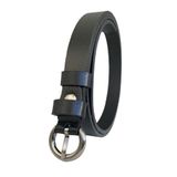 Goderi%100 Hakiki Deri Gümüş Tokalı Siyah Çok Ince Kadın Kemeri, 1.8 Cm, Çokince, 07, 105 Cm
