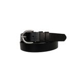 Goderi%100 Hakiki Deri Gümüş Tokalı Siyah Ince Kadın Kemeri, 3Cm, 3Cm, Kdn, 01, 125 Cm