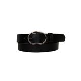 Goderi%100 Hakiki Deri Gümüş Tokalı Siyah Ince Kadın Kemeri, 3Cm, 3Cm, Kdn, 15, 95 Cm