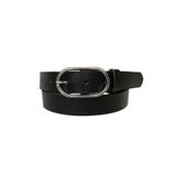 Goderi%100 Hakiki Deri Gümüş Tokalı Siyah Ince Kadın Kemeri, 3Cm, 3Cm, Kdn, 19, 115 Cm