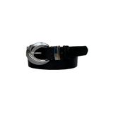 Goderi%100 Hakiki Deri Gümüş Tokalı Siyah Ince Kadın Kemeri, 3Cm, 3Cm, Kdn, 25, 95 Cm