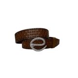 Goderi%100 Hakiki Deri, Gümüş Yılan Tokalı Kahverengi Kadın Kot Kemeri 4 Cm, Tyc00379970521, 90 Cm