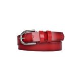 Goderi%100 Hakiki Deri, Nikel Tokalı 3 Cm Kırmızı Kadın Kemeri; Elbise, Pantolon Kemeri, 3Cm, Kdn, 21, 100 Cm