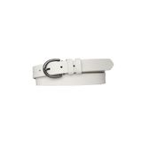 Goderi%100 Hakiki Deri Nikel Tokalı Süt Beyaz Ince Kadın Kemeri, 3Cm, 3Cm, Kdn, 03, 100 Cm