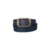 Goderi%100 Hakiki Deri, Parlak Gümüş Tokalı Lacivert Kadın Kot, Spor Kemer 4 Cm, An, Byn, 19, 90 Cm