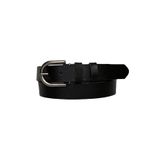 Goderi%100 Hakiki Deri Siyah Nikel Tokalı Siyah Ince Kadın Kemeri, 3Cm, 3Cm, Kdn, 21, 110 Cm