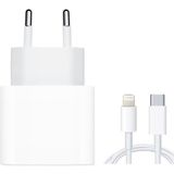 Godfroy 35 W Apple İphone 15-16 - Pro -Pro Max Type-C to Type-C Hızlı Şarj Aleti Seti Kablo ve Adaptör - Beyaz