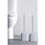 GODHLIFE Beyaz 2'li Silikon Banyo Tuvalet Klozet Temizleme Fırçası Ve Tutucu Wc Klozet Fırçası GODHLIFE-SLK58