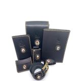 Godiva Collections Kadın Deri Çanta Set Siyah Çiçek Taşlı Siyah