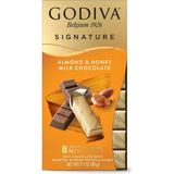 Godiva Mini Bars Ballı Bademli Sütlü, 8 Adet Stick - 1 Adet