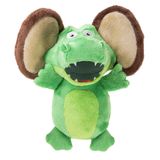 goDog Flips Gatory-Monkey Silent Squeak Peluş Köpek Oyuncağı, Chew Guard Teknolojisi - Yeşil, Büyük