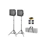 Godox LP600R K2 RGB 2'li Softboxlı Panel LED İnfluencer Işık Kiti (Bataryalı)