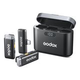 Godox Wes2 Kit2 İkili Kablosuz Mikrofon (Type-C Uyumlu)