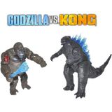 Godzilla vs. Kong Giant Godzilla Giant King Kong Işıklı Aksesuarlı Figür Mega Oyuncak Seti