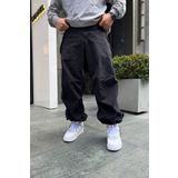 Gofeel Tactical Kumaş Siyah Baggy Ayarlanabilir Bel Paça Pantolon