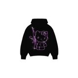 Gofeel Y2K Kitty Rhinestone Taşlı Hoodie Sweatshirt