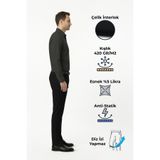 goffra Erkek North Esnek Relaxed Beli Lastikli Jogger Pantolon Siyah M702-R0311-04