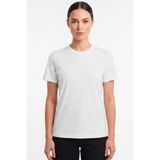 goffra Kadın Vision Bisiklet Yaka Premium Kalite Yoğun Dokulu Pamuklu T-Shirt Beyaz W101-R0220-01 - 2XL