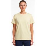 goffra Kadın Vision Bisiklet Yaka Premium Kalite Yoğun Dokulu Pamuklu T-Shirt Sarı W101-R0220-03