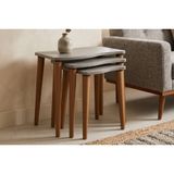 Gofrato Zigon Sehpa, Beton Desen
