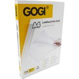 Gogi A4 Laminasyon Filmi 125 Mikron 100 Adet Şeffaf Koruma Sağlayan Film