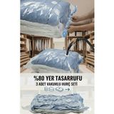 gogidigo aradığın o 3 Adet 73x130cm Vakumlu Hurç Yorgan Hurcu Valiz Düzenleyici Gardırop Düzenleyici Vakumlu Poşet Seti