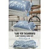 gogidigo aradığın o 5 Adet 55 Cm X 90 Cm Vakumlu Poşet Vakumlu Hurç Vakumlu Torba Yorgan Yastık Battaniye Kıyafet Hurcu