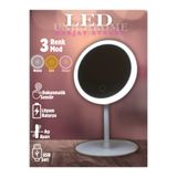 gogidigo aradığın o Beyaz Dokunmatik Led Işıklı Usb Li Yuvarlak Masa Üstü Makyaj Aynası Makyaj Aynası Ledli