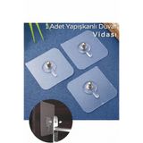 gogidigo aradığın o Pratik 1 Adet Süper Güçlü Yapışkanlı Askı Yapışkanlı Çerçeve Raf Vidası