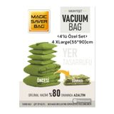 gogidigo aradığın o Vakumlu Hurç Yorgan Hurcu Valiz Düzenleyici Gardırop Düzenleyici Vakum Bag 4 Adet