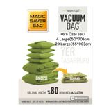 gogidigo aradığın o Vakumlu Hurç Yorgan Hurcu Valiz Düzenleyici Gardırop Düzenleyici Vakumlu Poşet Seti 6'LI(4L*2XL)