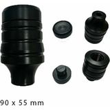 Gogo Egzoz Koruma Takozu 90X55 mm Siyah Universal