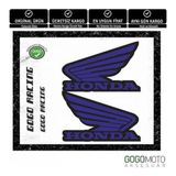 Gogo Honda Reklektif Logo Sticker Takım Mavi