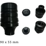 Gogo Motosiklet Üniversal Koruma Takozu Tekli Siyah (90MM x 55MM)