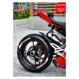 Gogo Premium Premium M Power Motosiklet 3D Lastik Yanak Yazısı