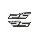 gogo premium YAMAHA MT-25 UYUMLU BEYAZ YAN STICKER SET