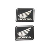 Gogo Siyah/Gümüş Honda Kare Küçük Universal Damla Stiker 2'li