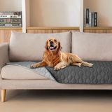 gogobunny%100 Çift Taraflı Su Geçirmez Köpek Yatak Örtüsü Evcil Hayvan Battaniyesi Kanepe Mobilya Koruyucu Çocuklar Çocuklar için Köpek Kedi, Ters Çevrilebilir (70x180 cm (1'li Paket) Koyu Gri/Açık
