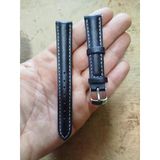 Gogoey Deri Kordon Saat Kayışı Siyah 16 Mm Dks16