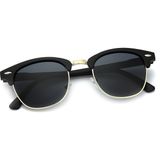 Gogoey Erkek Siyah Retro Kare Oval Vintage Glasses Güneş Gözlüğü