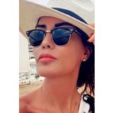 Gogoey Kadın Güneş Gözlüğü - Retro Siyah Kare Dikdörtgen Vintage Glasses
