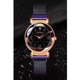 Gogoey Kadın Kol Saati Lüks Moda Şık Trend Bayan Saat Rose Gold Mor Renk