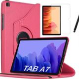 Gogoplus Samsung Galaxy Tab A 8.0" T290/295/297 360 Döner Tablet Kılıf + Kırmaz Cam + Tablet Tutucu Pembe