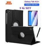 GoGoPlus Samsung Galaxy Tab A11 Plus - A9+Plus (11 Inç 2023 2025 360 Standı Tablet Kılıfı Kalem+Ekrankoruyucu - Siyah